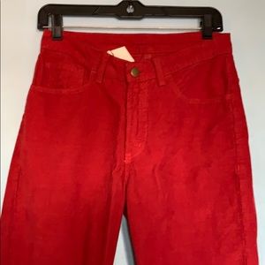Red Corduroy Pants American Apparel